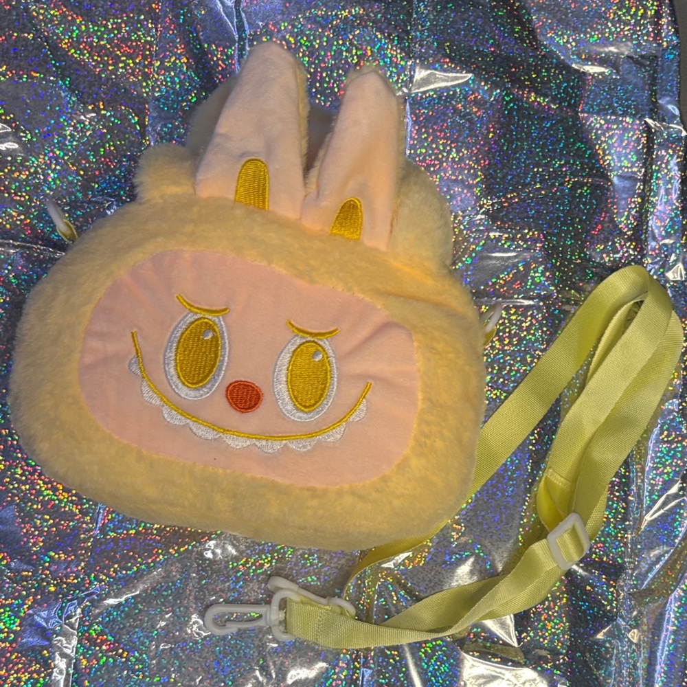 Cute Yellow Labubu Crossbody Bag